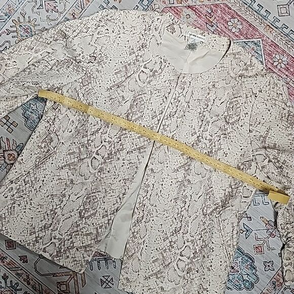 LAURA ASHLEY Snake Print Snake Skin Subtle Animal Print Lightweight Lined Jacket - Picture 5 of 8